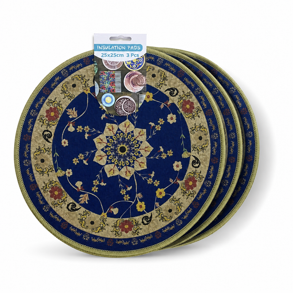 AM7707 decorative heat resistant thermal insulation pads for protecting kitchen surfaces and dining tables