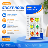 AM6360 Mix Fruit Design Heavy Duty Sticky Hooks (Pack of 6)