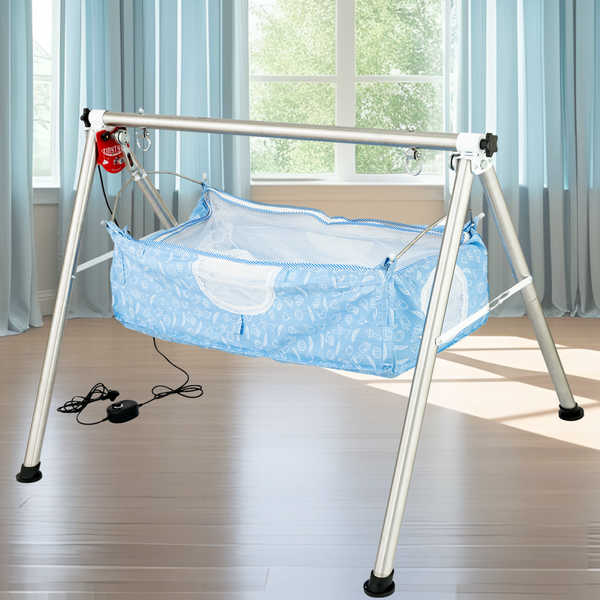AM6460 TinyTyke- Automatic Baby Cradle Round Pipe - Fully Foldable (A-2R)