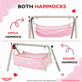 AM6460 TinyTyke- Automatic Baby Cradle Round Pipe - Fully Foldable (A-2R)