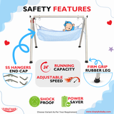 AM6460 TinyTyke- Automatic Baby Cradle Round Pipe - Fully Foldable (A-2R)