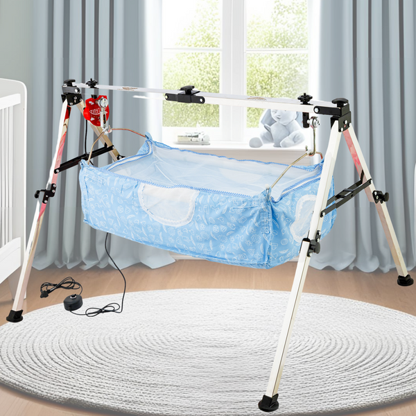 AM6458 TinyTyke- Automatic Baby Cradle Square Pipe - Fully Foldable (A-2S)