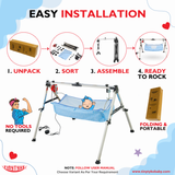 AM6458 TinyTyke- Automatic Baby Cradle Square Pipe - Fully Foldable (A-2S)