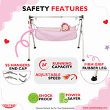 AM6459 TinyTyke- Automatic Baby Cradle Square Pipe - Semi Foldable (A-4S)