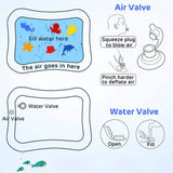 8090B Baby Kids Water Play Mat Toys Baby Slapped Pad Water & Leak Proof Baby Carpet Inflatable, Fun & Play Centre Indoor and Outdoor Water Play Mat