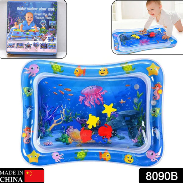 8090B Baby Kids Water Play Mat Toys Baby Slapped Pad Water & Leak Proof Baby Carpet Inflatable, Fun & Play Centre Indoor and Outdoor Water Play Mat