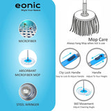 3977 Steel Spinner Bucket Mop 360 Degree Self Spin Mop Set