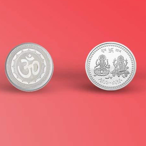 0866 Silver color Coin for Gift & Pooja (Not silver metal)