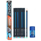 AM5507 Doms Graphite Fusion X-TRA Super Dark Pencils-10 pencils