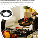 A06893 Gas Stove Energy Saving Windproof Burner Ring Stand - Black