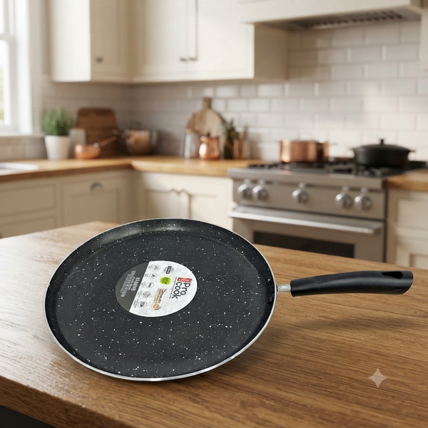 A07959 MILTON Pro Cook Granito Induction Omni Tawa (30 cm, Non-Stick)