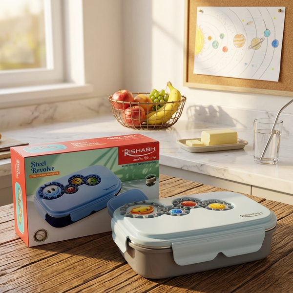 AM6761 Rishabh Steel Revolve Insulated Snack Pack (650ml)