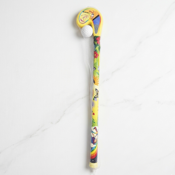 AM7073 Kids’ Plastic Hockey Stick and Ball Set (Multicolor)