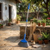 A07994 KVT Star Diamond Jala Broom with Telescopic Stainless Steel Handle
