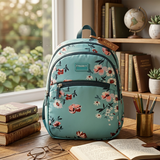 AM7135 Priority Scribble 001 Floral Print Collage Bag - Mix Design - (14in)