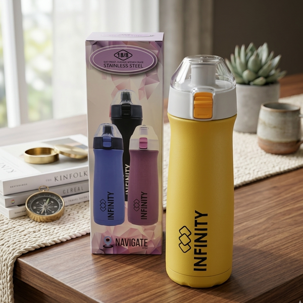 AM7048 Infinity Navigate Vacuum Insulated Stainless Steel Bottle 600ml