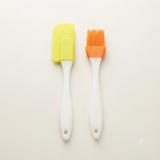 A07993 Silicone Spatula & Oil Basting Brush Set for Cooking and Baking [Pack Of 2pc]