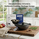 AM7411 Tramontina TITANEX Pre-seasoned Cast Iron Deep Kadai - 20 cm