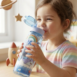 AM6882 Premium Printed Transparent Plastic Water Bottle