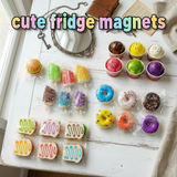 AM7512 Realistic 3D Donut Fridge Magnet - Decorative Dessert Figurine for Home & Kitchen (1-Pcs)