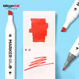 AM2463 Plastic Bitoon Twin Brush Marker BT987 Paint Markers Easy 24pcs Multicolours