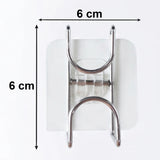 23477  Transparent Double Loop Adhesive Wall Hook – 1 Pc