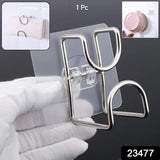 23477  Transparent Double Loop Adhesive Wall Hook – 1 Pc