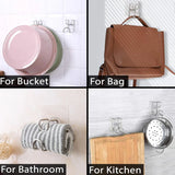 23477  Transparent Double Loop Adhesive Wall Hook – 1 Pc