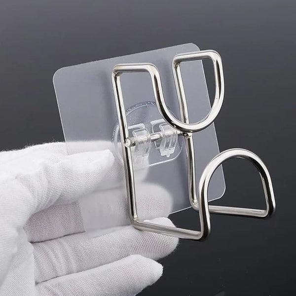 23477  Transparent Double Loop Adhesive Wall Hook – 1 Pc