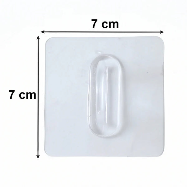 23478 Transparent Adhesive Multipurpose Wall Hook – 1 Pc