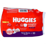 AM2018 Huggies Dry Pants Complete Comfort NB/XS (5 kg) Pack Of 10