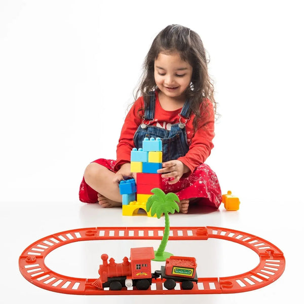 AM3786 Mini Train World Wind Up Train 6Pcs For Kids Set