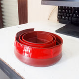 AM5641 Self-Adhesive Silicone Door/Window Shield Tape Door Bottom Sealing Strip Air Gap Cockroach Insect Bugs Draft Stopper Waterproof and Soundproof (1 m, Brown)