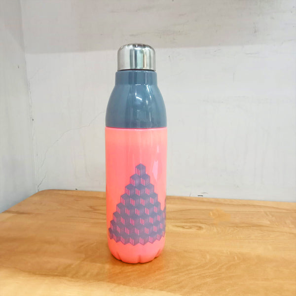 AM5862 ROYAL WARE Cool Campus 800ml Plastic Water Bottle & Steel Cap for Office, Gym, School, College, Travel