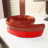 AM5641 Self-Adhesive Silicone Door/Window Shield Tape Door Bottom Sealing Strip Air Gap Cockroach Insect Bugs Draft Stopper Waterproof and Soundproof (1 m, Brown)