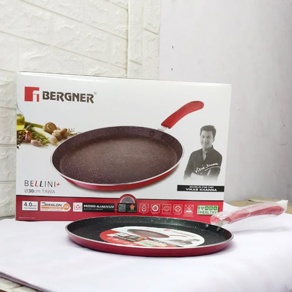AM5158 Bergner Bellini Plus 5-Layer Non-Stick 30cm Dosa Tawa, Thickness 4mm