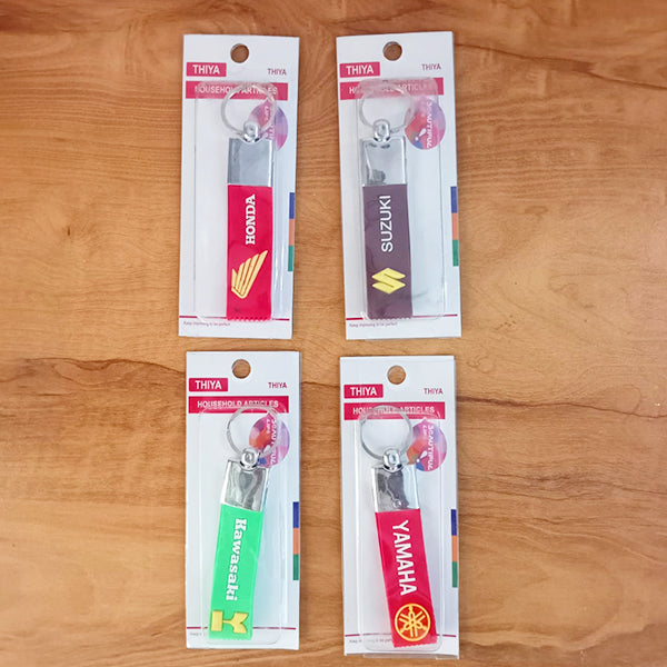 AM5253 THIYA RUBBER BAND STYLE KEYCHAIN AND KEYRING COMPATIBLE WITH CARS AND BIKES ALL BRANDS (Multi-Design) - Pack of 1 Pcs