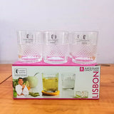 AM5371 Premium Houseware Lisbon Juice Glass Capicity - 230ML (Pack of 6Pcs)
