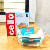 AM5684	Cello Nadir Square Stack Bowl- 600Ml