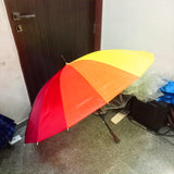 AM5792 Colorful Rainbow Umbrella (Jumbo) For Sun and Rain Protection