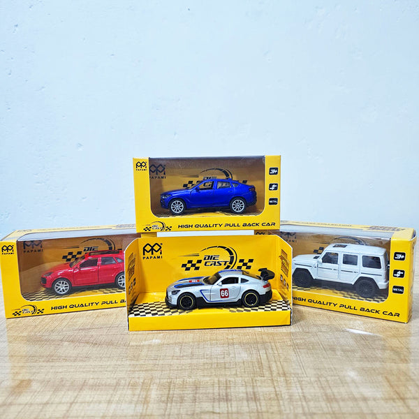 AM5994 PAPAMI Metal SUV Sports Car – Diecast Model with Openable Doors, Pullback Action, Racing Design, Durable Alloy Toy for Kids & Collectors