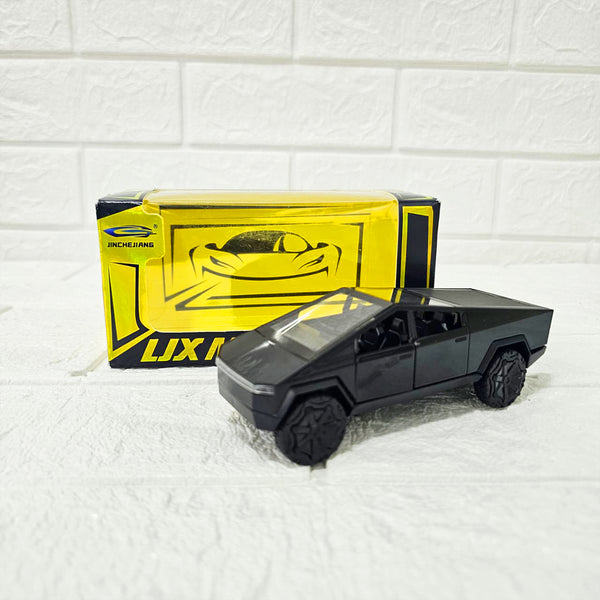AM6023 Tesla Cybertruck Die-Cast Model Car, 1:36 Scale – Pull-Back Action with Realistic Detailing (Black)