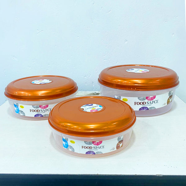AM5916 Multi-Purpose Storage Round Container Set of 3 ( Small, Medium, Large)