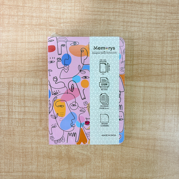 AM6630 Mix-Design Designer Series A6 Pocket Notebook - 1pc