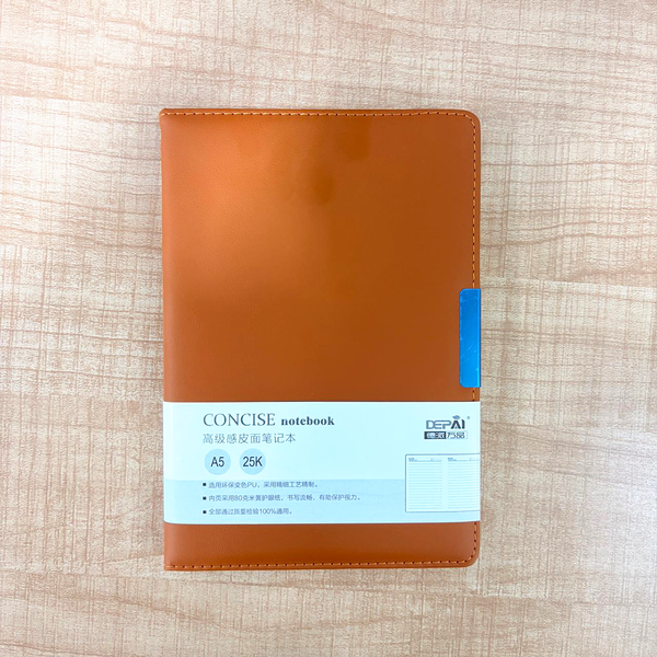 TM0123 Multicolour A5 Leather Executive Diary - Pack of 1pc