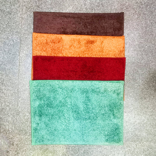 AM5851 Soft Cotton Microfiber Doormat & Bathmats - (HV 13x19 Inch) Multicolour