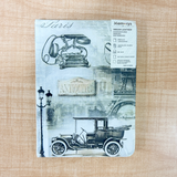 AM6639 Mix-Design A5 Printed Vegan Leather Hardbound Notebook - 1pc