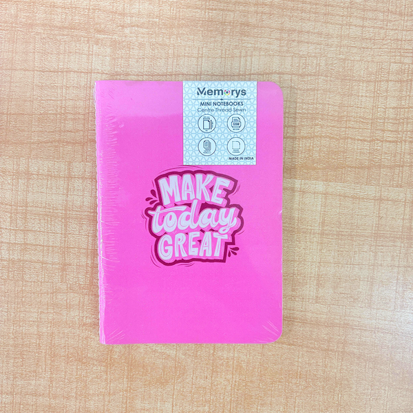 AM6644 Mix-Design Sparkle Mini A6 Notebook – 100 Plain Pages - 1pc