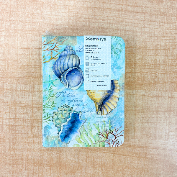 AM6634 Mix-Design Designer Hardbound A6 Notebook - 1pc