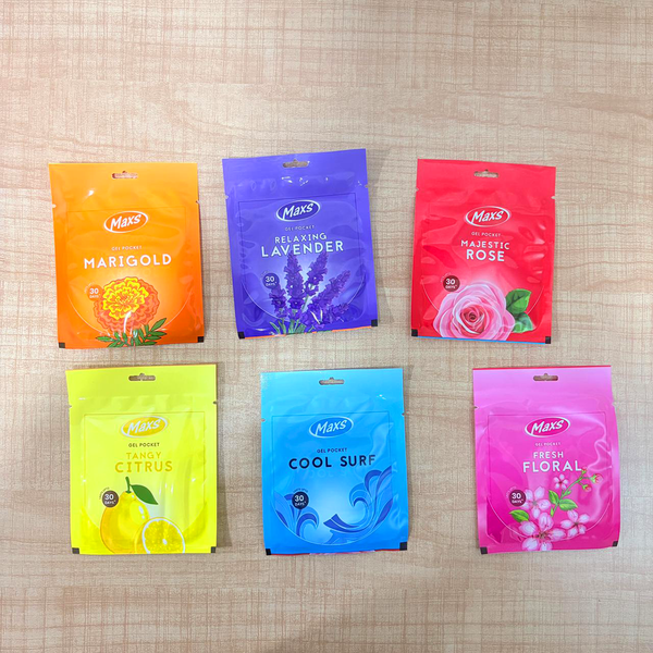 AM6703 Mix Flavors Maxs Gel Pocket Air Freshner (10g) - Pack Of 1